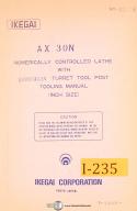Ikegai-Ikegai AX30N, NC Lathe Tooling Manual-AX30N-01
